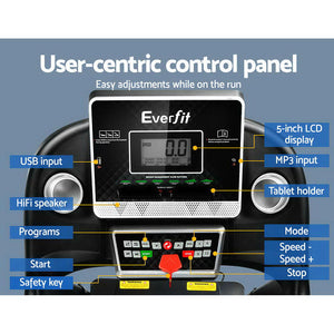 Everfit Electric Treadmill | Home Gym Fitness Machine | Hydraulic 420mm