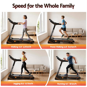 Everfit Electric Treadmill | Home Gym Fitness Machine | Hydraulic 420mm