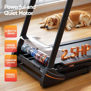 Everfit Electric Treadmill | Home Gym Fitness Machine | Hydraulic 420mm