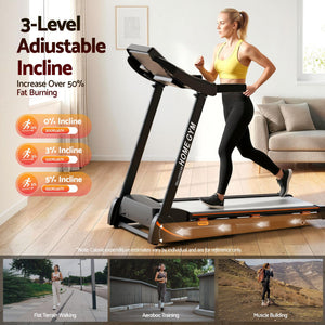 Everfit Electric Treadmill | Home Gym Fitness Machine | Hydraulic 420mm
