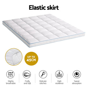 Bedding Mattress Topper | Pillowtop Bamboo | 10 cm Thickness | King Size