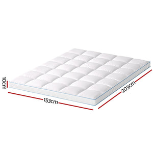 Bedding Mattress Topper | Pillowtop Bamboo | 10 cm Thickness | Queen Size