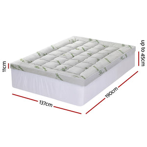 Mattress Topper 11cm | Bamboo Pillowtop | Double Size