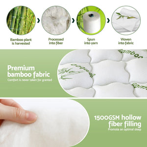 Mattress Topper 11cm | Bamboo Pillowtop | Queen Size
