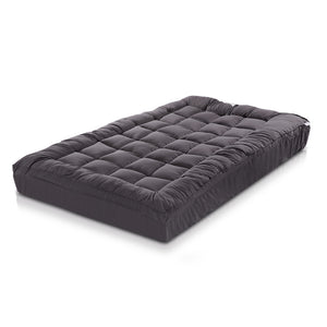 Giselle Bedding | Mattress Topper | Pillowtop Bamboo | Charcoal | Single