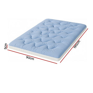 Mattress Topper 5cm | Double-Sided Pillowtop | Single Size Bed
