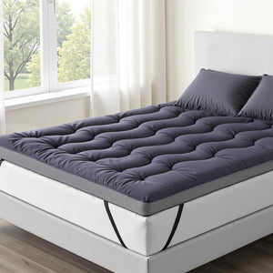 Mattress Topper 5cm | Bamboo Charcoal Pillowtop | Double Size Bed
