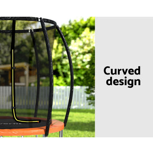 Everfit 6ft Kids Round Trampoline Rebounder | Orange