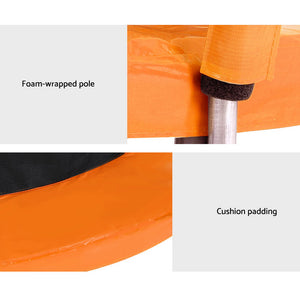 Everfit 6ft Kids Round Trampoline Rebounder | Orange