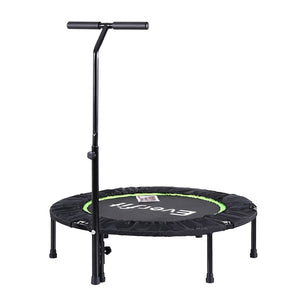Everfit 40-Inch Foldable Fitness Trampoline | Jumping Rebounder | Home Gym with Handrail