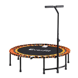 Everfit 48-Inch Foldable Fitness Trampoline | Jumping Rebounder | Home Gym with Handrail