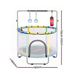 55 Inch Trampoline Rebounder | Kids | Basketball Hoop & Boxing Set