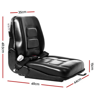 Tractor Seat | Forklift Excavator | Universal Backrest Truck PU Chair