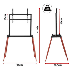 Wooden Floor TV Easel Stand | 32–75" | Height Adjustable