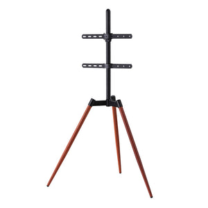 Wooden Tripod TV Stand | 32–65" | Height Adjustable | Easel Style