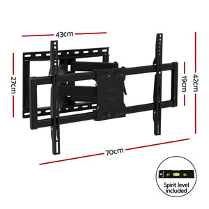 TV Wall Mount Bracket | 37–85 Inch TVs | Full Motion | Swivel Tilt Extendable