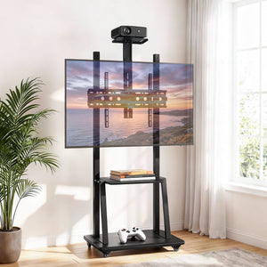 Rolling TV Stand | 32–70" | Universal | Height Adjustable | Wheels