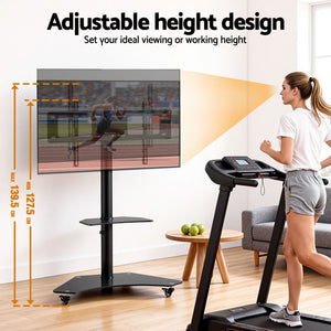TV Stand Mount | 40-100" | Universal Bracket | Adjustable Height | Wheels