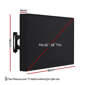 Outdoor TV Cover | 55–58 inch | Waterproof | Patio Flat Screen Protector