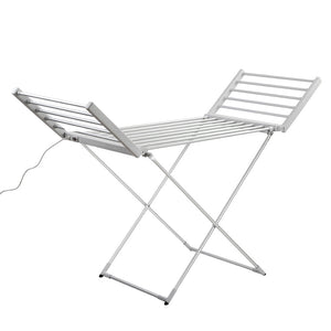 Devanti Electric Heated Towel Rail Rack | 18 Bars | Freestanding | Clothes Dry Warmer