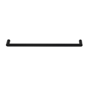 Towel Rail Rack Holder | Single 600mm | Wall Mounted | Stainless Steel | Black