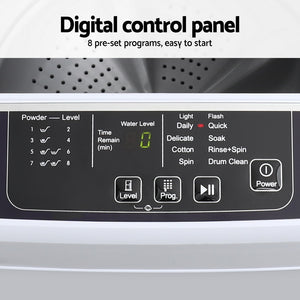 6kg Top Load Washing Machine | White | Compact Laundry Appliance