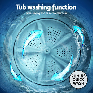 6kg Top Load Washing Machine | White | Compact Laundry Appliance