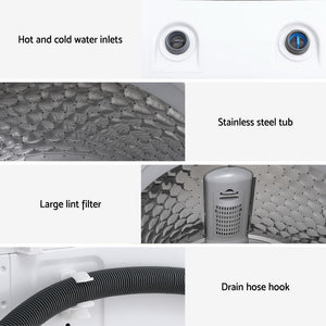 6kg Top Load Washing Machine | White | Compact Laundry Appliance