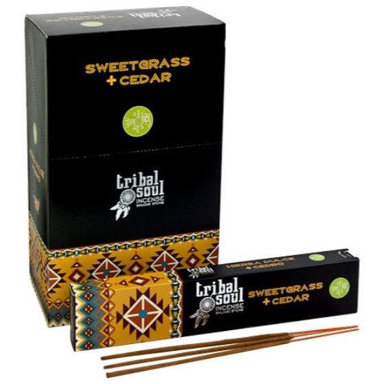 Tribal Soul Sweet Grass & Cedar Incense Sticks | 180 Grams