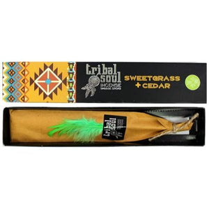 Tribal Soul Sweet Grass & Cedar Incense Sticks | 180 Grams