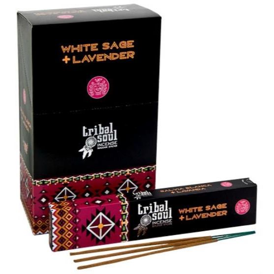 Tribal Soul White Sage & Lavender Incense Sticks | 180 Grams