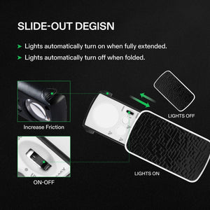 Trichome Loupe Magnifier | 30X 60X 90X LED Pocket Microscope | UV & White Light