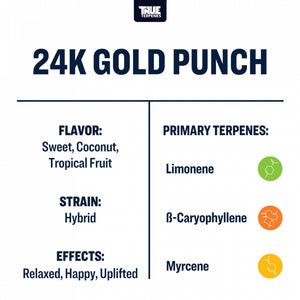 True Terpenes 24K Gold Punch 30mL | Hybrid Terpene Blend with Citrus & Tropical Fruit