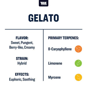 True Terpenes Gelato 240mL | Euphoric Hybrid Terpene with Sweet Berry, Creamy Citrus & Floral Notes