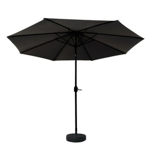 Outdoor Umbrella | 3m | Base | Beach Pole | Garden Tilt | Sun Patio | UV | Black