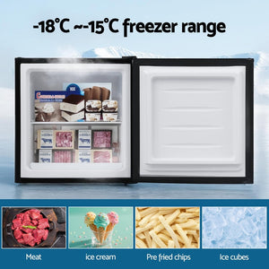 Upright Freezer | 31L | Vertical Compact Freezer | Black