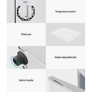 Devanti Upright Freezer | Portable Refrigerator | Home Office Mini Fridge | 60L