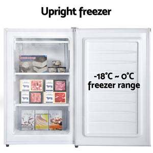 Upright Freezer Fridge | 81L | White