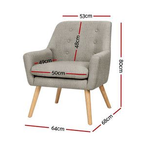 Accent Tub Armchairs Set 2pc | Lounge Chairs | Beige | ANNE
