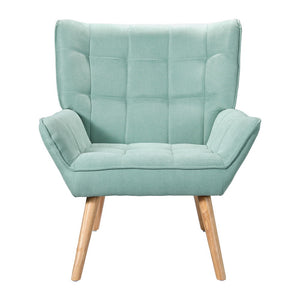 Armchair | Lounge Chair | Accent Chairs | Sofa | Linen Fabric | Cushion Seat | Blue