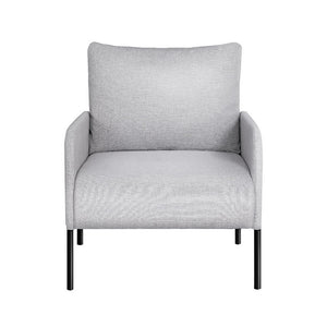 Armchair | Accent Chair | Pillow | Fabric | Grey