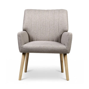 Armchairs Set 2pc | Faux Fabric | Beige