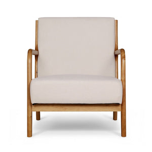 Armchairs Set 2pc | Faux Fabric | Beige