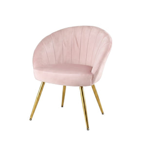 Pink Velvet Vintage Styled Arm Chair