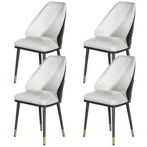 Artiss Dining Chairs | Set of 4 | Leather Seat | Beige & Black