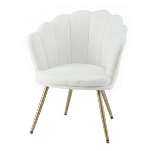Artiss Armchair Teddy Fleece White Callista