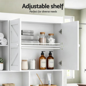 Over Toilet Storage Cabinet | Bathroom & Laundry Organiser Shelf