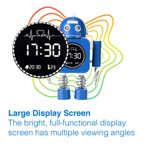 Laser Robot Alarm Clock | For Kids | Blue