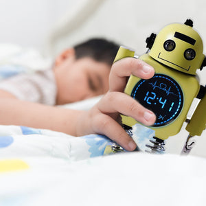 Laser Robot Alarm Clock | For Kids | Yellow