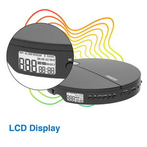 Laser CD/MP3 Player | Portable | Anti-Skip | Includes Headphones